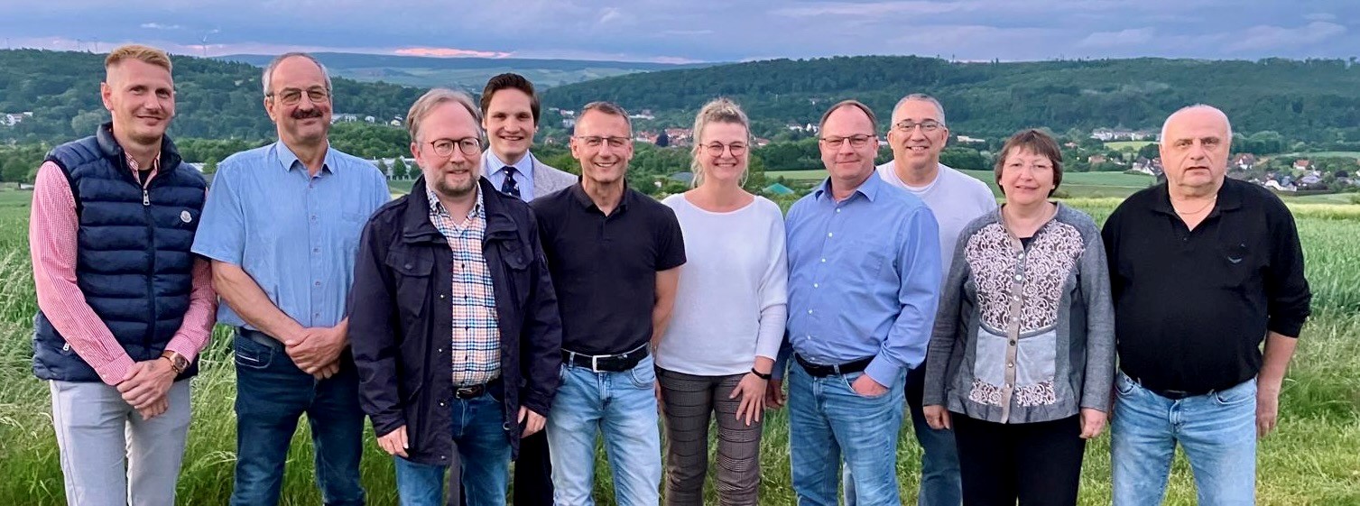 v.l. Sven Jansen, Heinrich Philipps, Andre T�lpe, David Artschwager, Michael Jahns, Jessica Mattern, Torsten Meyer, Thomas Trogisch, Karin Albig, Harald Wallasch